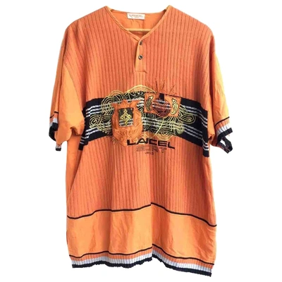 Pre-owned Lancel Orange Cotton T-shirt