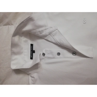 Pre-owned Michael Kors Polo Shirt In White