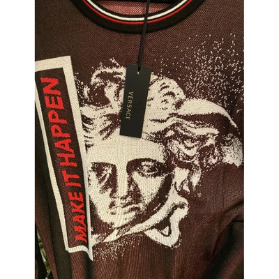 Pre-owned Versace Red Wool Knitwear & Sweatshirts