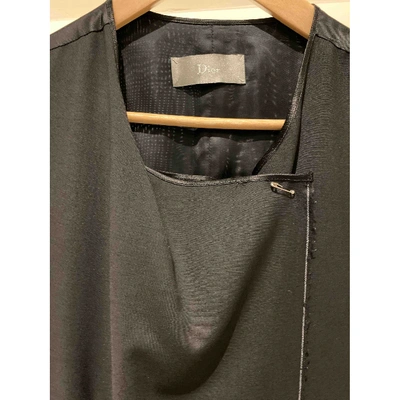 Pre-owned Dior Wool Vest In Black