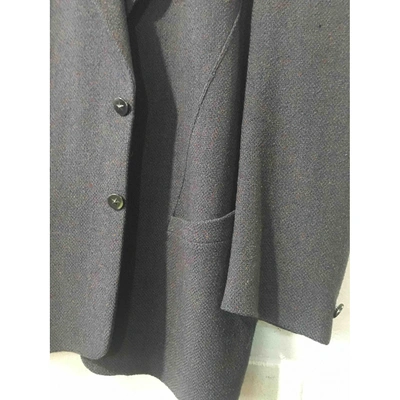 Pre-owned Mugler Grey Wool Jacket
