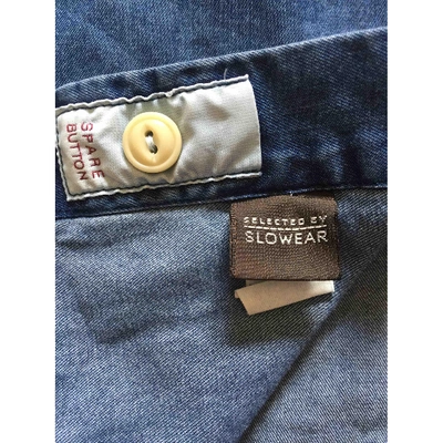 Pre-owned Slowear Blue Denim - Jeans Shirts