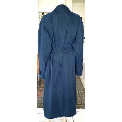 Pre-owned Emilio Pucci Blue Polyester Coat
