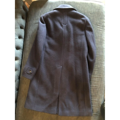 Pre-owned Ferragamo Wool Coat In Blue