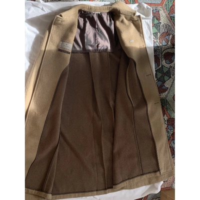Pre-owned Canali Cashmere Coat In Camel