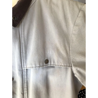 Pre-owned Miu Miu Grey Cotton Coat