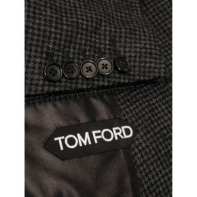 Pre-owned Tom Ford Wool Vest In Anthracite