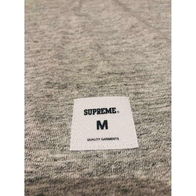 Pre-owned Supreme Grey Cotton T-shirt
