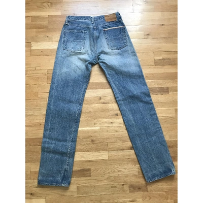 Pre-owned Edwin Blue Cotton Jeans