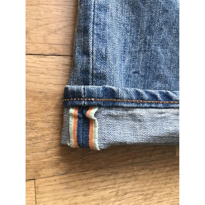 Pre-owned Edwin Blue Cotton Jeans