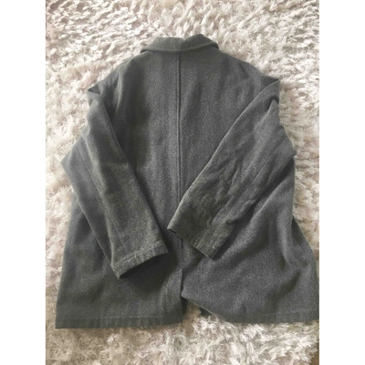 Pre-owned Dries Van Noten Grey Wool Coat