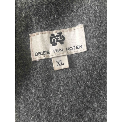 Pre-owned Dries Van Noten Grey Wool Coat