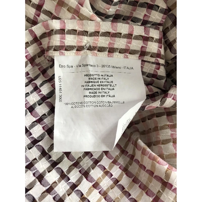 Pre-owned Etro Shirt In Burgundy