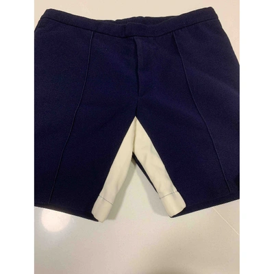 Pre-owned Prada Navy Synthetic Shorts