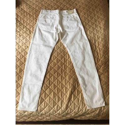 MAURO GRIFONI Pre-owned Straight Jeans In White