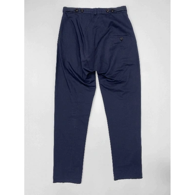 Pre-owned Damir Doma Trousers In Blue