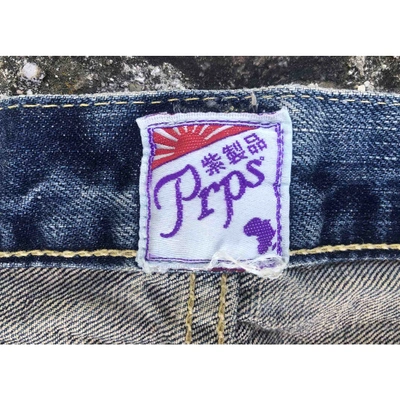 Pre-owned Prps Straight Jeans In Blue