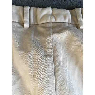 Pre-owned Polo Ralph Lauren Trousers In Beige