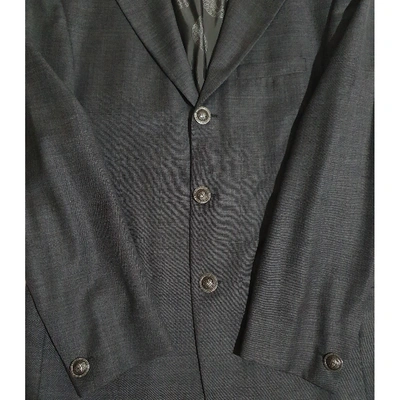Pre-owned Versace Wool Vest In Grey