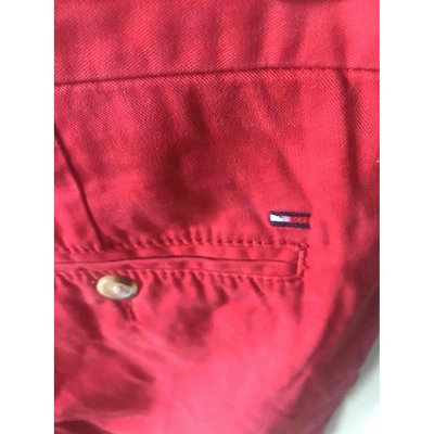 Pre-owned Tommy Hilfiger Trousers In Red