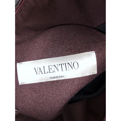 Pre-owned Valentino Wool Jacket In Burgundy