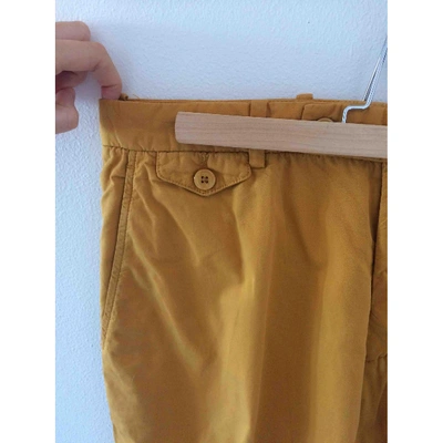 Pre-owned Carven Trousers In Orange