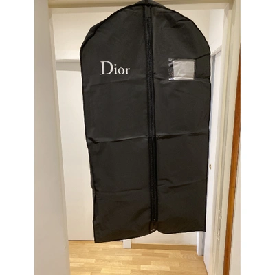 Pre-owned Dior Wool Dufflecoat In Black