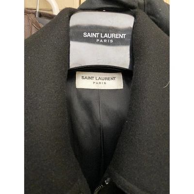 Pre-owned Saint Laurent Black Wool Jackets