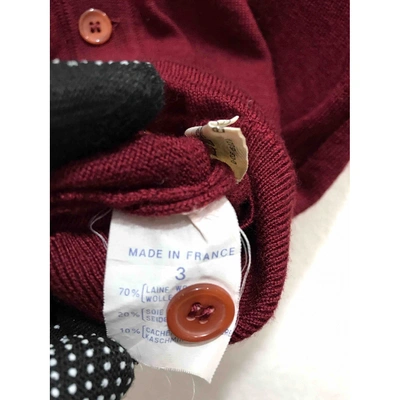 Pre-owned Givenchy Wool Vest In Burgundy