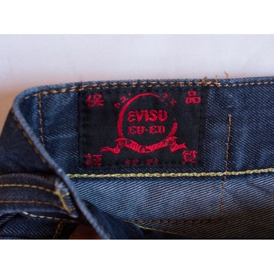 Pre-owned Evisu Blue Cotton Jeans