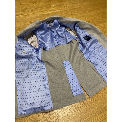 Pre-owned Brooks Brothers Wool Vest In Grey