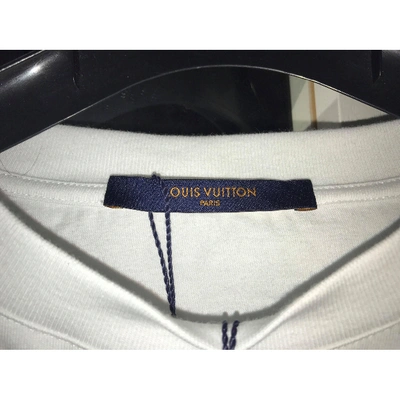 Pre-owned Louis Vuitton White Cotton T-shirt