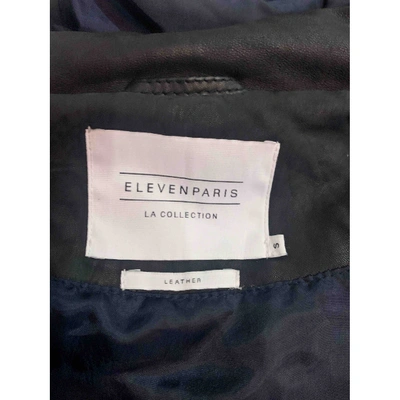 Pre-owned Elevenparis Grey Leather Jacket