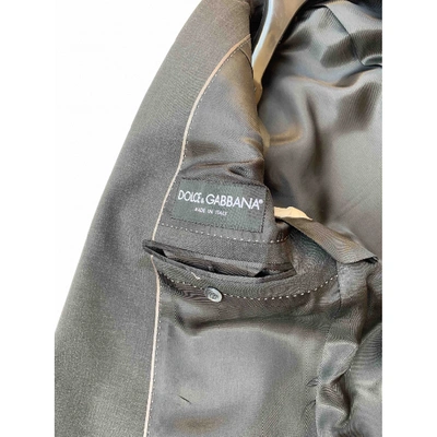 Pre-owned Dolce & Gabbana Anthracite Wool Jacket