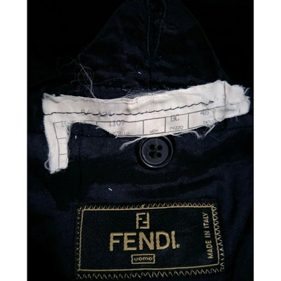 Pre-owned Fendi Black Cotton Jacket