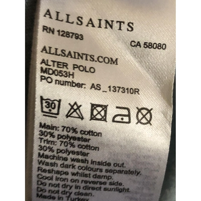Pre-owned Allsaints Blue Cotton T-shirt