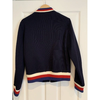 Pre-owned Gucci Navy Wool Jacket