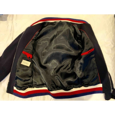 Pre-owned Gucci Navy Wool Jacket