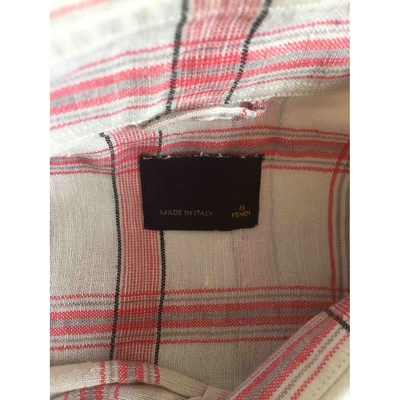 Pre-owned Fendi Linen Shirt In Multicolour