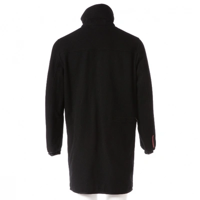 Pre-owned Prada Wool Coat In Black