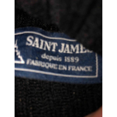Pre-owned Saint James Wool Pull In Black