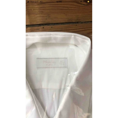 Pre-owned Prada White Cotton Shirts