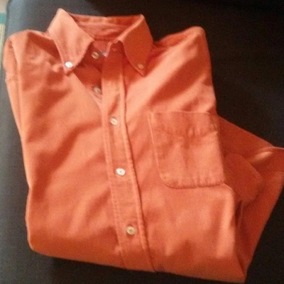 Pre-owned Fay Velvet Shirt In Orange