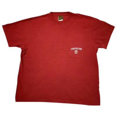 Pre-owned Timberland Red Cotton T-shirts