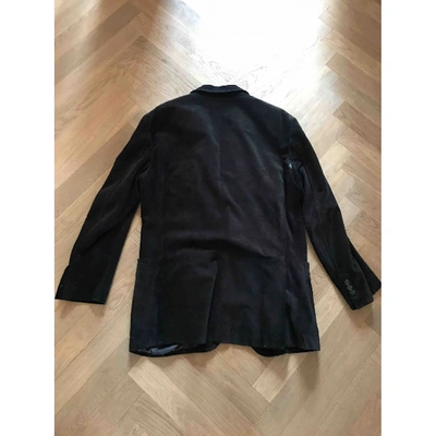 Pre-owned Z Zegna Brown Suede Jacket