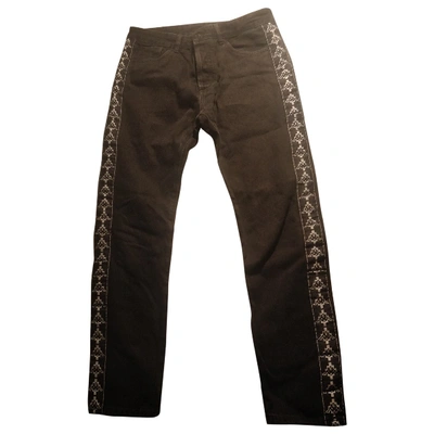 Pre-owned Marcelo Burlon County Of Milan Black Cotton Jeans