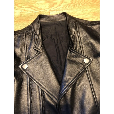 Pre-owned Balenciaga Black Leather Jacket