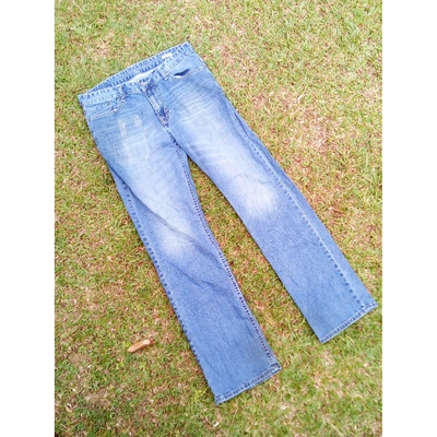 Pre-owned Calvin Klein Straight Jeans In Blue