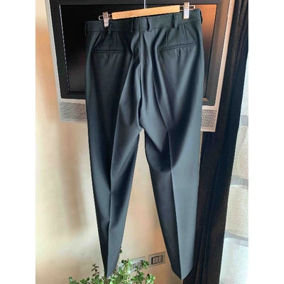 Pre-owned Z Zegna Trousers In Black