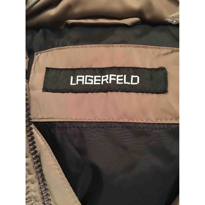 Pre-owned Karl Lagerfeld Puffer In Brown